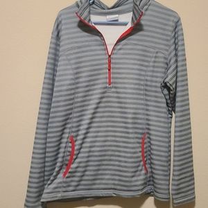 Columbia striped sweatshirt